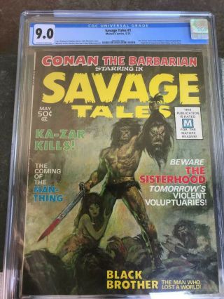 Savage Tales 1 Cgc 9.  0 Ow/wh 1st Man - Thing - 2 - 4 Copies Raw