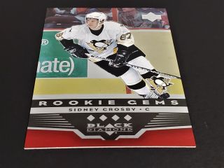 05 - 06 Ud Black Diamond Sidney Crosby Ruby Red Rookie Authentic Sp Rare 66/100