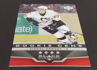05 - 06 UD BLACK DIAMOND SIDNEY CROSBY RUBY RED ROOKIE AUTHENTIC SP RARE 66/100 2