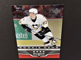 05 - 06 UD BLACK DIAMOND SIDNEY CROSBY RUBY RED ROOKIE AUTHENTIC SP RARE 66/100 5