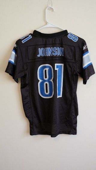 Calvin Johnson Jersey Nfl Detroit Lions 81 Reebok Size Youth Medium Stitched