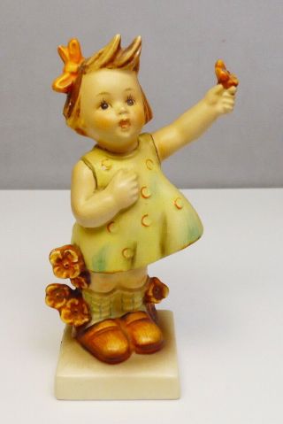 Vintage Mi Hummel Spring Cheer 72 Tmk2 Full Bee Porcelain Figure
