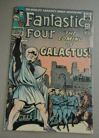 Fantastic Four 48 Raw Marvel Comics Galactus And Silver Surfer 