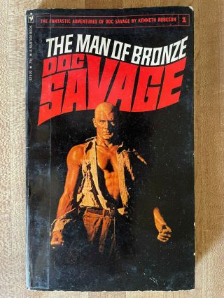 Doc Savage 1 The Man Of Bronze Kenneth Robeson Bantam Great Cover Art