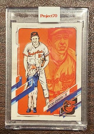 2021 Topps Project 70 Brooks Robinson Chase Card By Blake Jamieson 333c In Hand