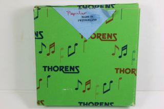 Thorens Box Of Five (5) Popular 4 1/2 " Music Box Discs Made Switzerland