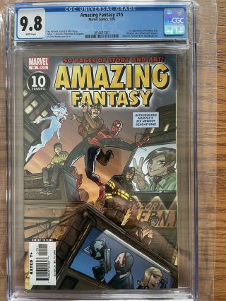 Fantasy 15 Cgc 9.  8 1st Appearance Amadeus Cho.  Marvel 2006 White Pages