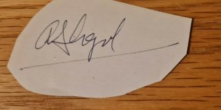 Alan Shepard Autograph.  Astronaut