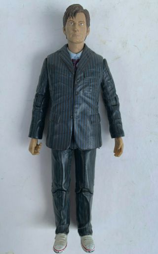 Vintage Collectable Tenth Doctor Who Figure Model In Pinstriped Suit 2004