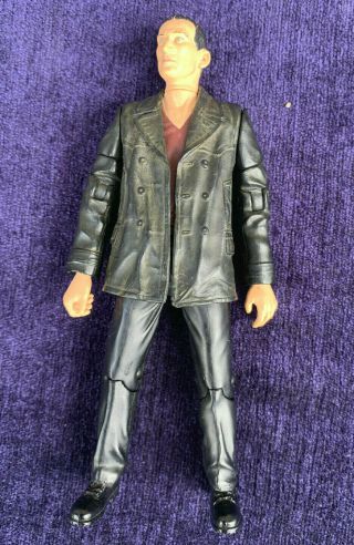 Vintage Collectable Ninth Doctor Who Figure Model Wearing A Black Leather Jacket
