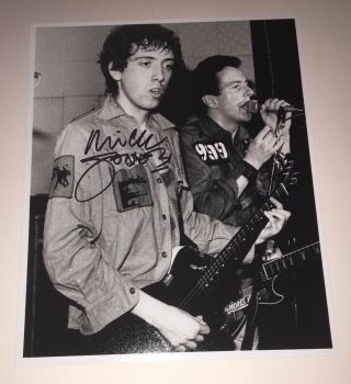 Signed Mick Jones 10x8 The Clash Photo Rare Authentic Joe Strummer Paul Simonon