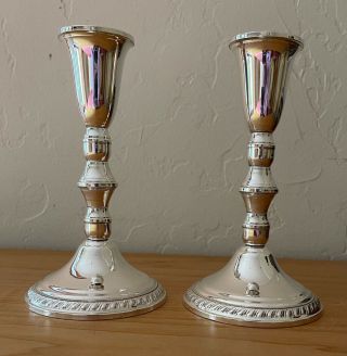 Vintage Duchin Sterling Silver Weighted Candlesticks 6 1/2 "