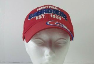 Montreal Canadiens Baseball Cap Hat Red White Blue Habs Pre - Owned Nhl Hg Brands