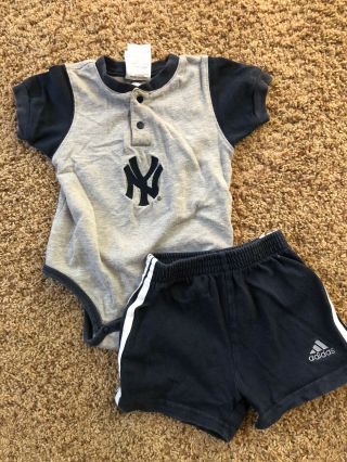 Adidas York Yankees Baby Boy Outfit 12 Months Baseball