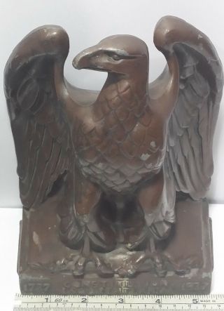 Vintage 1937 Constitution Sesquicentennial Eagle Bookend / Statue.  7.  75 
