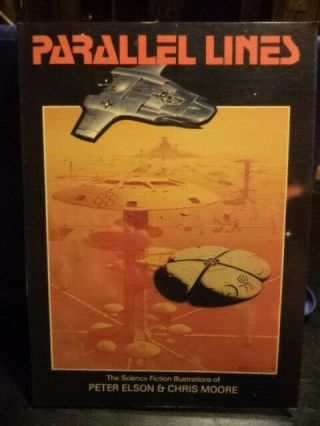Parallel Lines Art Book By Peter Elson & Chris Moore (soft Cover,  1981)