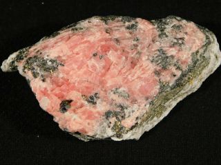 Rhodochrosite Crystal Cluster On Galena And Pyrite Sweet Home Mine Co 182gr