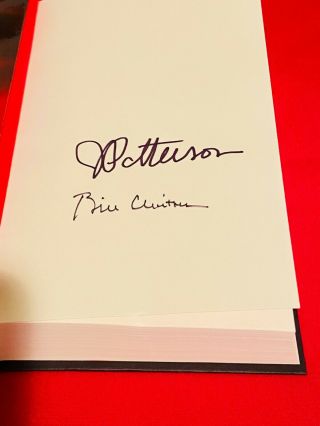 Flat Signed No Book Plate Bill Clinton James Patterson The President 