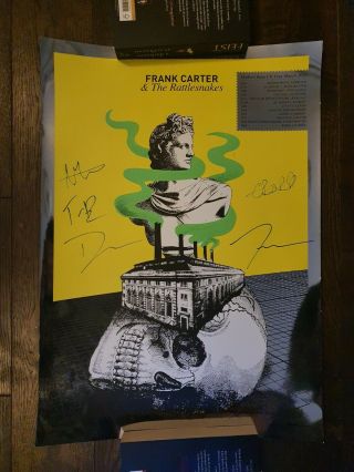 Frank Carter And The Rattlesnakes Signed Modern Ruin 2017 Uk Tour Poster
