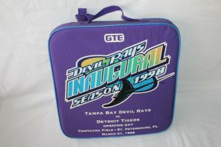 Vintage Tampa Bay Devil Rays Inaugural Season 1998 Opening Day Seat Cushion 2