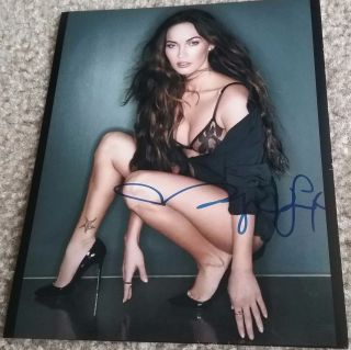 Megan Fox In Person Signed 8x10 Photo W/coa " Transformers Actress "