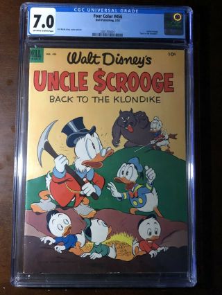 Four Color 456 (1953) - Uncle Scrooge - Klondike - Cgc 7.  0 - Carl Barks