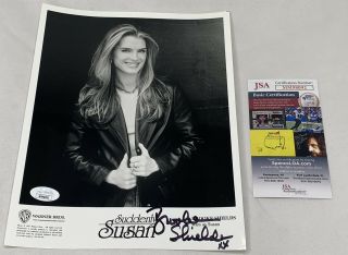 Brooke Shields Signed 8x10 Photo Jsa Suddenly Susan Press Picture Autograph