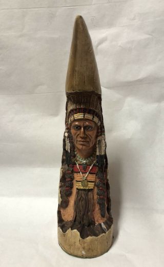 Old West Visions Limited Edition Native American In Horn Figurine