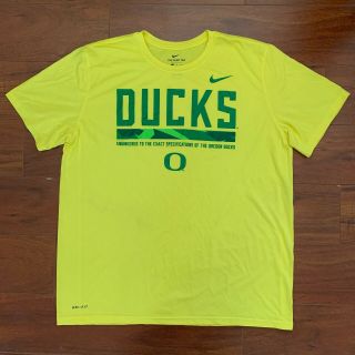 Nike Oregon Ducks Dri - Fit T - Shirt Yellow Xl Tee Jersey Football Basketball Sport