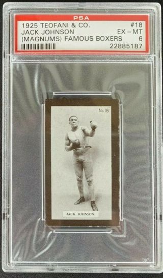 1925 Teofani & Co,  Magnums Famous Boxers,  Boxing,  Jack Johnson,  18,  Psa 6