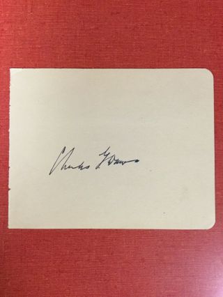 30th U.  S.  Vice President Charles G.  Dawes - Autograph - Nobel Peace Prize - Gop