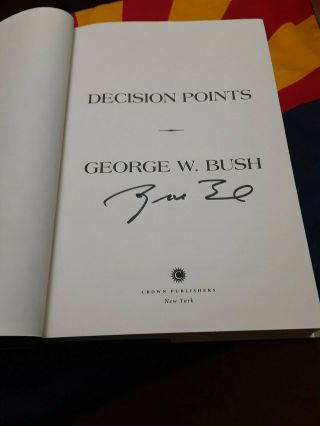George W.  Bush Signed 1st Edition " Decision Points " - Limited Edition Hc W/cover@@