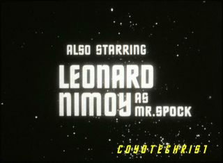 Rare 1960s Star Trek Tos 35mm Film Clip Show Title Leonard Nimoy As Mr.  Spock Kg