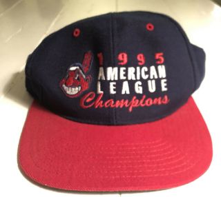 Cleveland Indians Chief Wahoo 1995 Al Champions Hat