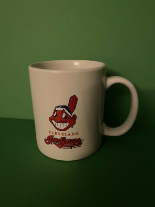 Vintage 1994 Cleveland Indians Chief Wahoo Coffee Mug Cup Baseball Mlb (bin11)