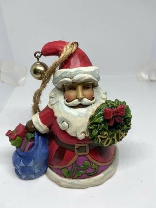 Jim Shore 2014 Santa Christmas Ornament 4.  5” 4044562 With Tag