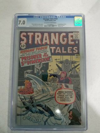 Strange Tales 103 Cgc 7.  0 Marvel Fantastic Four 1st Zemu Off White Pgs