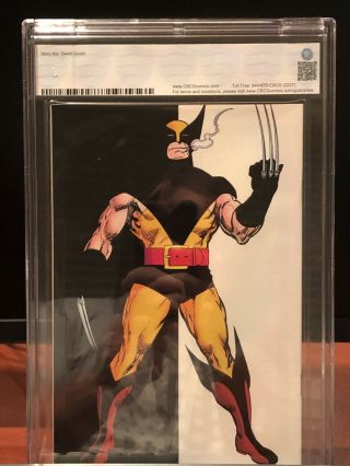 Wolverine 1 CBCS 9.  8 First Wolverine as Patch White Pages Marvel Comics 1988 3