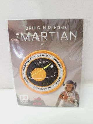 The Martian Movie Ares Iii Mission Crew Logo Embroidered Patch.