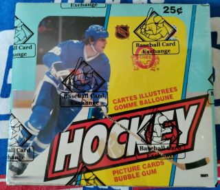 1983 - 84 Opc Hockey Wax Box 48 Packs Bbce Authenticated Rookies,  Gretzky Cards