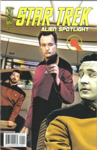Star Trek: Alien Spotlight: Q Comic Book Cover A Idw 2009 Near Unread