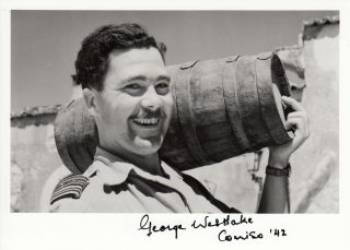 Wwii Ww2 Bob Raf Ace Battle Of Britain Westlake Dfc Hand Signed Photo Barrel