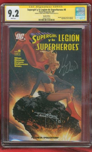 Supergirl Legion Of Heroes 23 Cgc 9.  2 2x Ss Spanish Ed 8 Adam Hughes Cover