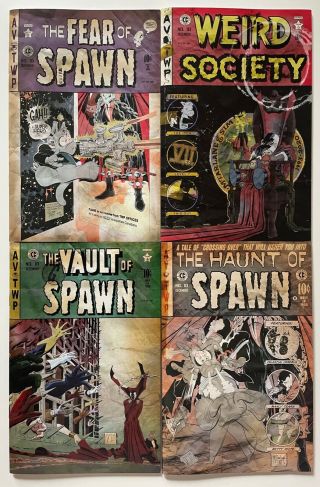 Spawn 10 Remastered Cerebus Todd Mcfarlane & Dave Sim Art Ec Distressed Covers