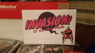 Mip Loot Crate January 2016 Invasion - Classic Sci - Fi Art Mini Prints Mib