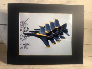 Blue Angels 2007 Formation Photo SIGNED 10” X 8” PHOTO YEARS OF BLUE HORNET 3