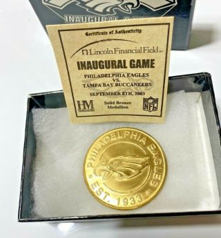 Philadelphia Eagles Inaugural Game At Lincoln Financial Field Commemorative Coin
