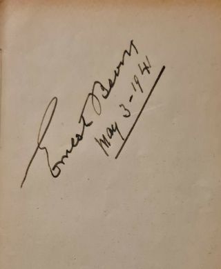 Ernest Bevin Autograph.  Labour Politician