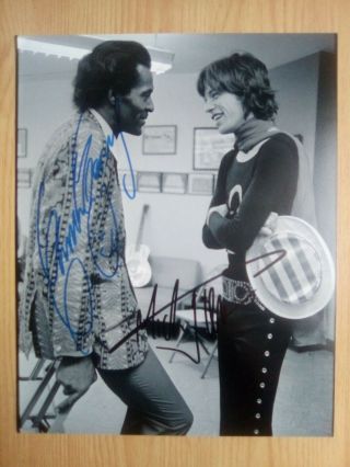 Chuck Berry/mick Jagger : Authentic Hand - Signed Picture (10 " X 8 ")