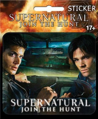 Supernatural Tv Series Sam And Dean In Their Car Peel Off Sticker,